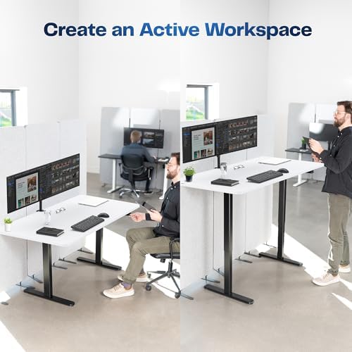 VIVO White 60 x 30 in Standing Desk, DESK-KIT-0B6W