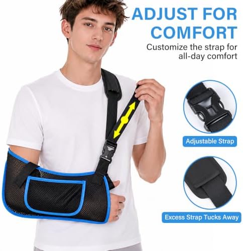 Mesh Shower Arm Sling Shoulder Immobilizer for Shoulder Surgery Recovery