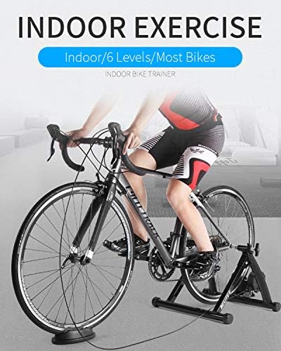 Bike Trainer, Magnetic Bicycle Stationary Stand for Indoor Exercise Riding