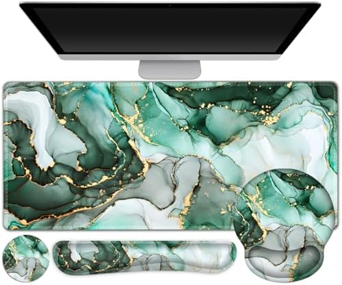 Gaming Mouse Pad, Large Desk Mat, Cute Desk Pad Protector 4in1 XXL Mousepad