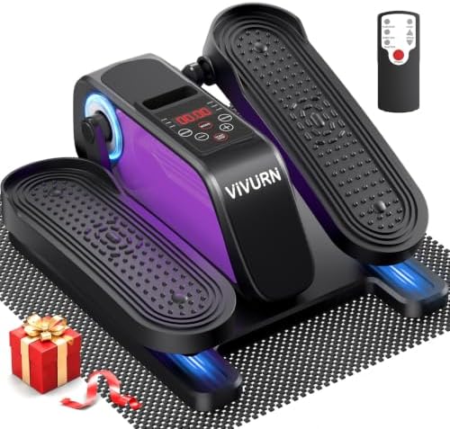 Mini Under Desk Elliptical Electric Leg Exerciser for Senior 12 Speed 4Mode
