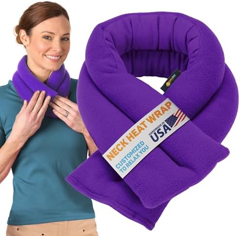 SunnyBay Heating Pad, Neck and Shoulder Wrap, 26x4 inch, Purple