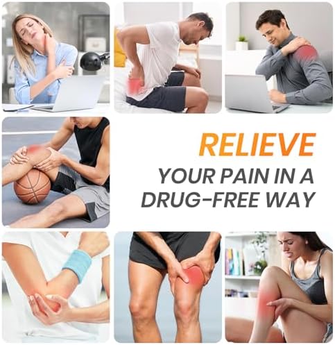 AVCOO 3-in-1 TENS Unit Muscle Stimulator with 30 Modes for Pain Relief