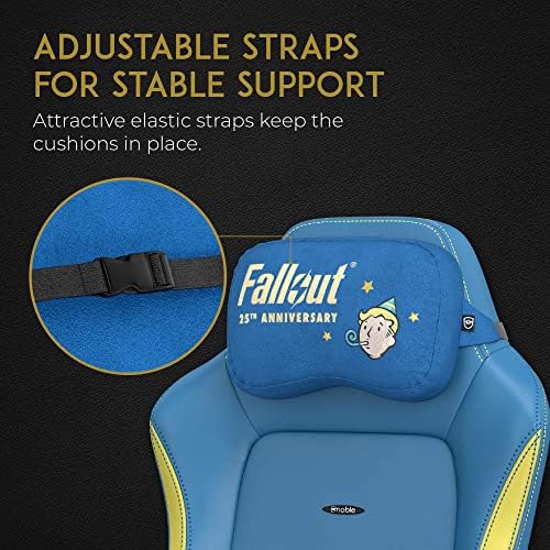 noblechairs Memory Foam Pillow Set, Fallout 25th Anniversary Edition