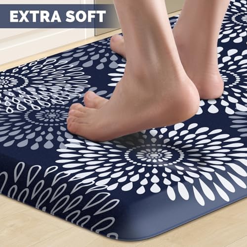 Kitchen Mat Water-Resistant Kitchen Rugs Cushioned Anti-Fatigue Floor Mat