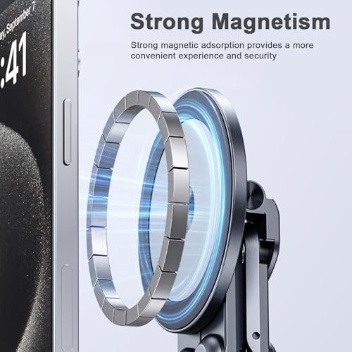 Portable Travel Tablet/Phone/Laptop Stand, Adjustable Laptop Riser for Desk, Foldable Magnetic Phone Holder, Compatible with iPad, MacBook, iPhone (4.7-15.6'')
