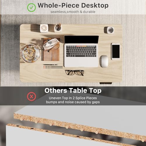 JOY worker Small Electric Standing Desk, 35" Whole Piece Height Adjustable
