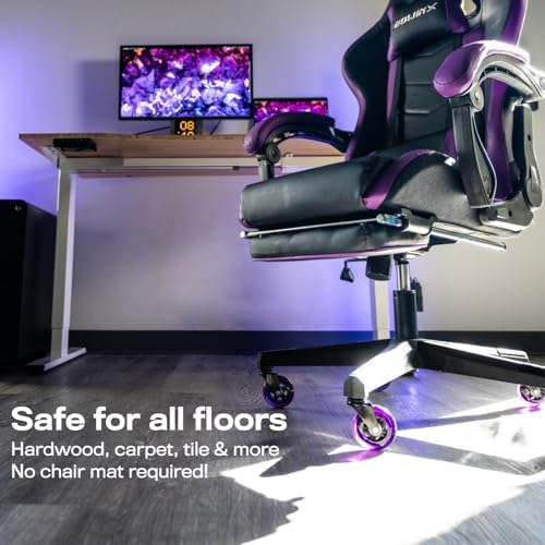 The Office Oasis Original Office Chair Wheels (As Seen On PBS), Purple