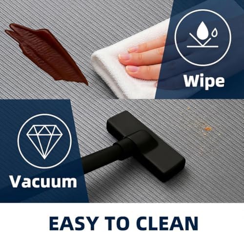 Kitchen Mat Cushioned Anti Fatigue, 0.75" Waterproof,Non Slip Kitchen Rugs, Memory Foam Comfort Mat for Standing at Home,Office,Sink,Laundry(17"x31" Grey)