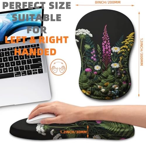 Ergonomic Mouse Pad Wrist Support for Carpal Tunnel Pain Relief