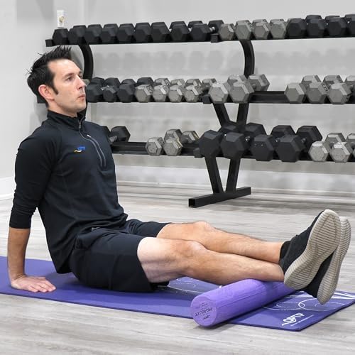 OPTP PRO-ROLLER Standard Density Foam Roller – Round, Purple, 36" x 4"