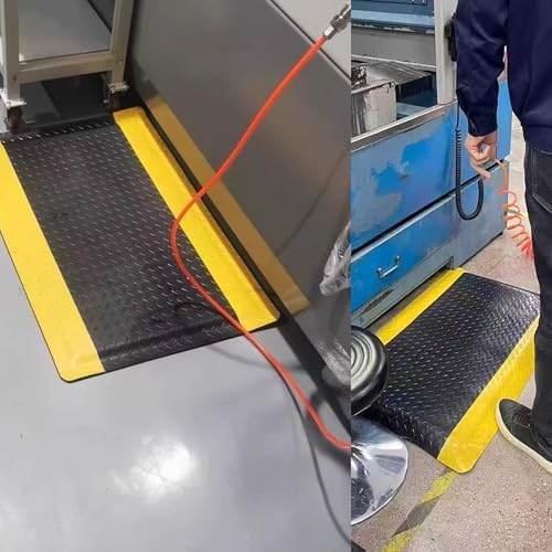 Anti Fatigue Mats Industrial 2' x 5' Standing Mat 15/16" Thick Shop Floor Mats Heavy Duty Commercial Diamond Plate Ergonomic Standing Floor Mat Helps Relieve Back and Leg Soreness