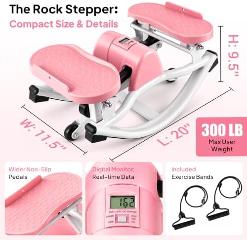 Rock Stepper Side to Side, 300 LBS Capacity, Side Stepper Exercise at Home