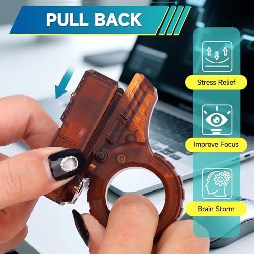 Fidget Spinner Toys Adult & Teen Plastic Magnetic Fidgets Slider Spinner Chain Ring Cool Gadget Roller Office Desk Toy 5 in 1 Stress Relief Sensory Item for Autism ADHD Anxiety Stocking Stuffers Men