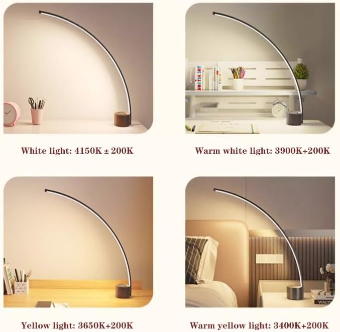 Eye protection desk lamp for office study Modern Creative Desk Lamp, Full Spectrum LED Desk Lamp, 4 Colour Modes&Stepless Dimming, Touch Control Reading Table Lamp with Memory Function Office Reading