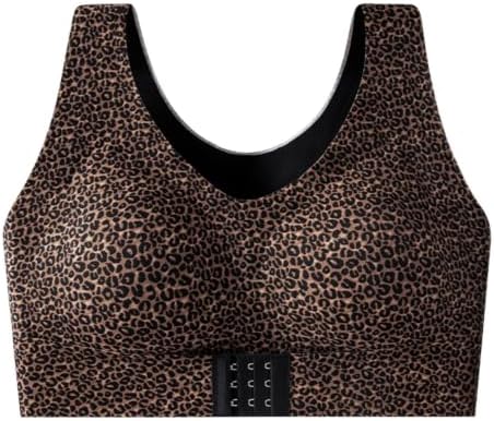 Posture Support Bras for Older Women Front Closure Crossback Wireless Bra Seamless Full Coverage Push Up Bralettes