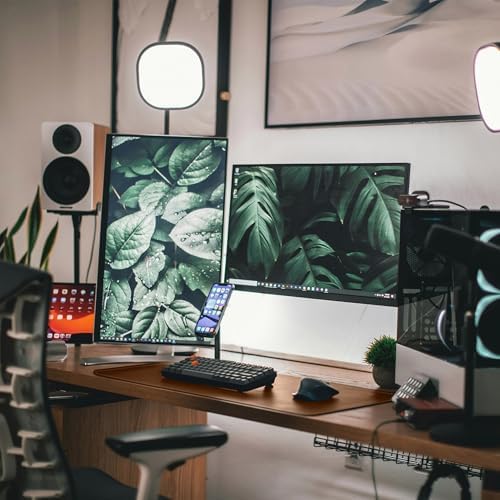 Leather Desk Mat Set (32x16) - Full Grain Large Computer Gaming Mouse Pad