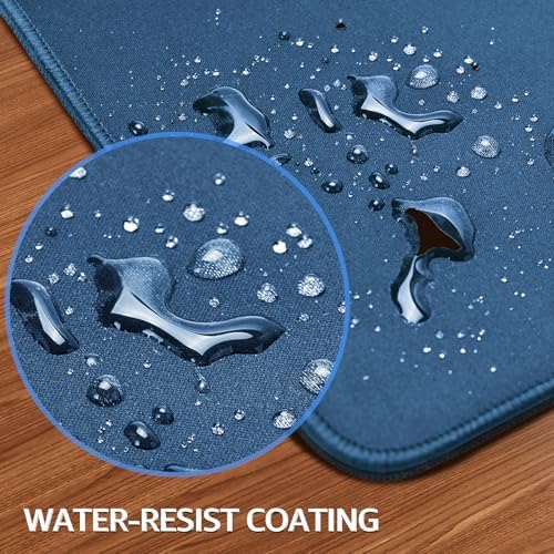KTRIO Large Gaming Mouse Pad, Desk Mat, 31.5 x 15.7 in, Navy Blue, XXL