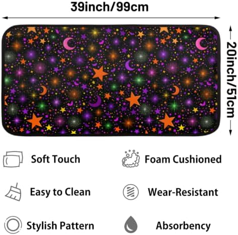 Halloween Kitchen Mats Cushioned Anti Fatigue Kitchen Rugs Non-Slip A-3