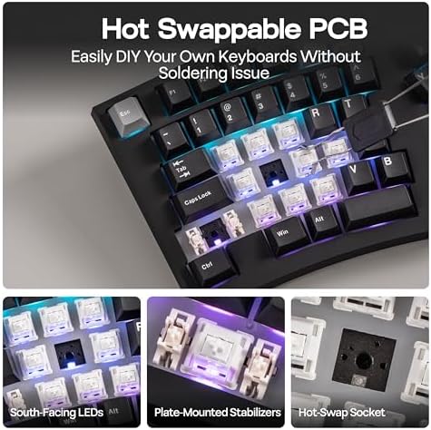 MechLands Feker Alice98 Ergonomic 98 Keys Custom Mechanical Keyboard