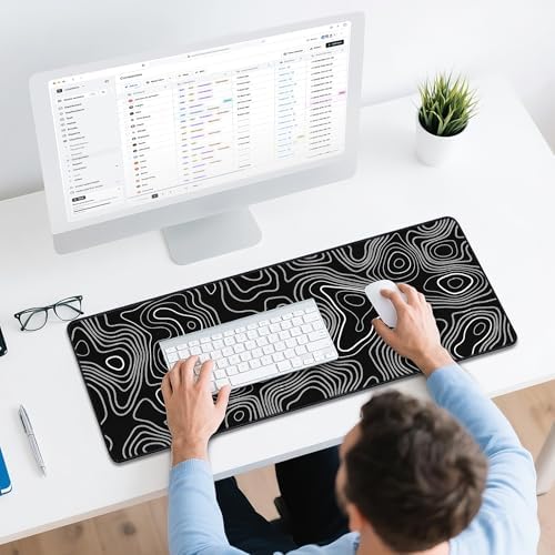 Mouse Pad Gaming - Desk Mat for Keyboard and Mouse - Large Mouse Pads for Desk, Gaming Mousepad with Non-Slip Base, Desks Pad (31.5" X 11.8") for Game, Office and Home