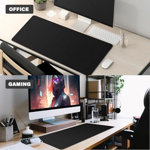 39.1" x 23.5" Waterproof Fabric Desk Pad, Black