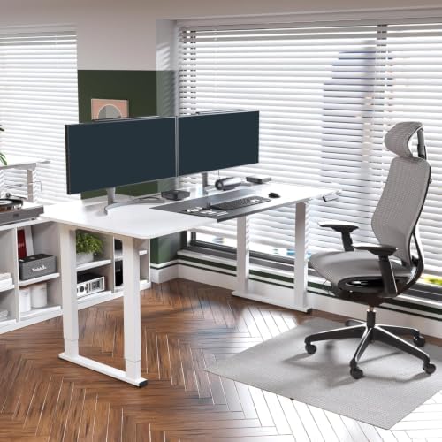 SANODESK 4-Leg 71''x32'' Large Electric Height Adjustable Standing Desk