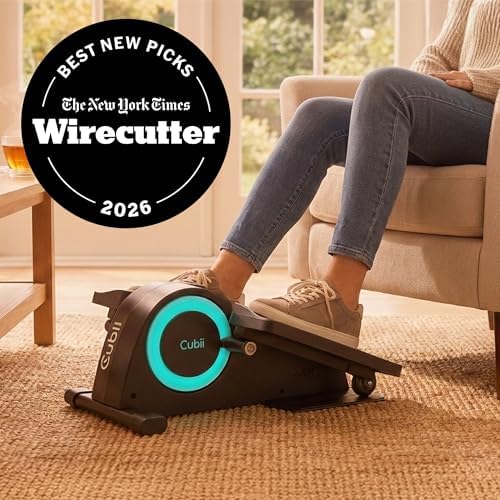 Cubii JR1, Under Desk Elliptical, Under Desk Bike Pedal Exerciser, Seated Elliptical, Work from Home Fitness, Mini Elliptical Machines for Home Use, Cubii Exerciser for Seniors, Desk Exercise
