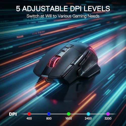Redragon M925 PRO Wireless RGB Gaming Mouse 26000 DPI Remapping Keys