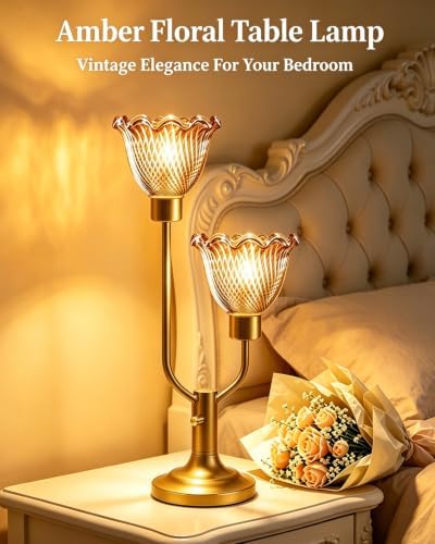Lightdot Mid Century Modern Gold Table Lamp Vintage Lamp Gift Dimmable