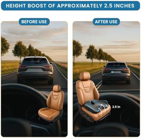 Driver Seat Cushion for Car, Tailbone Pain Relief Car Pillow and Seat Pad