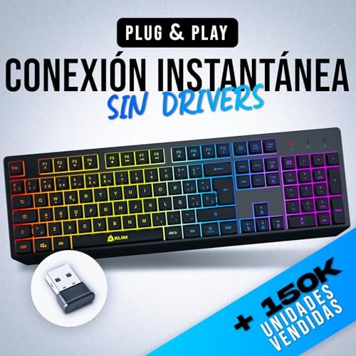 Chroma Wireless Gaming Keyboard, Spanish QWERTY Layout, Lightweight Silent