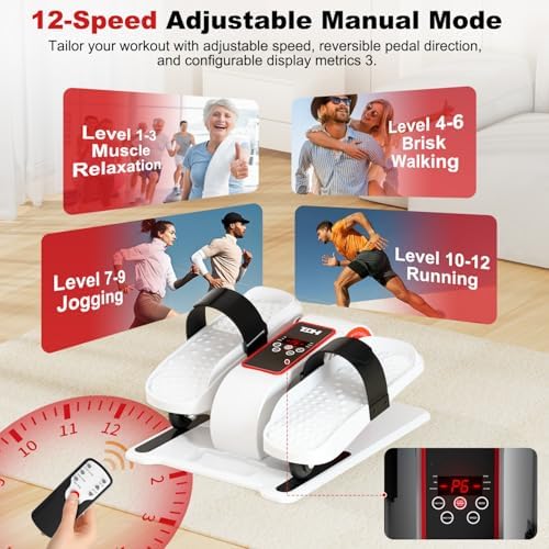 TDH Under Desk Elliptical Machine Leg Exerciser Electric