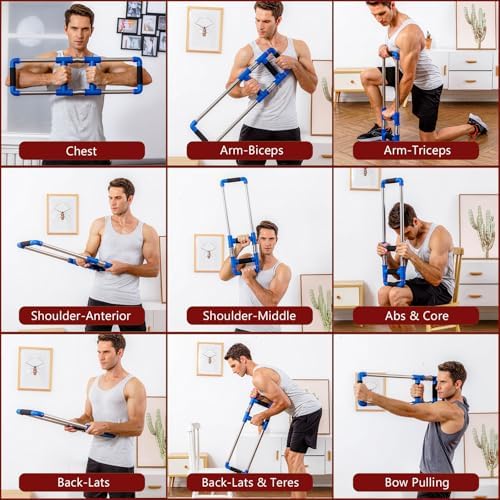 GoFitness Push Down Bar - Chest Workout Equipment for Home Gym