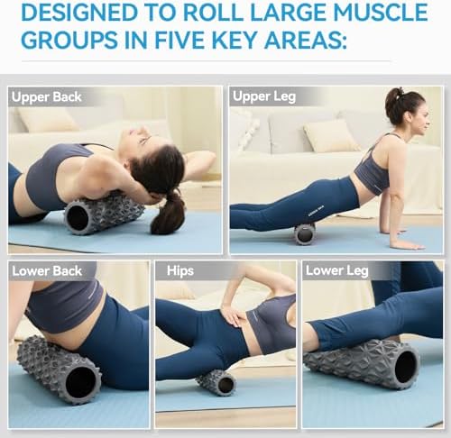 Foam Roller, 15 inch High Density Massage Roller for Exercise