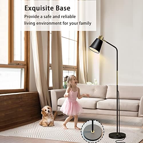 LALISU Floor Lamp Industrial Floor Lamps Reading Farmhouse Standing Lamp