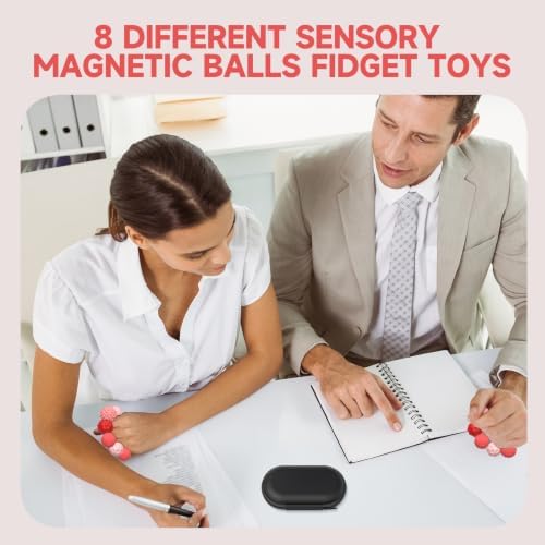 Magnetic Fidget Balls for Adults & Teens, Quiet Fidget Toys for Office Desk