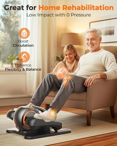 YOSUDA Under Desk Elliptical Machine, Leg Exerciser for Home Office Use