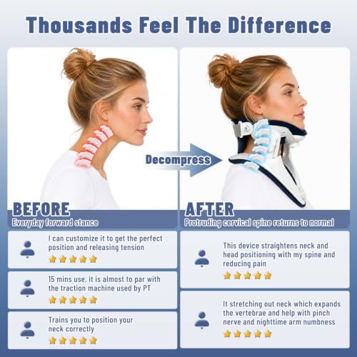 Neck Stretcher Cervical Traction, Neck Brace for Neck Pain and Support