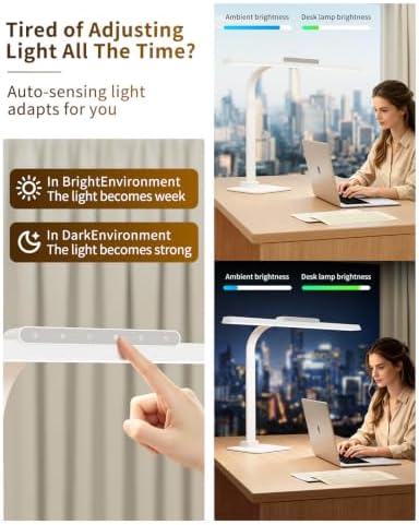 Large LED Desk Lamp for Home Office, 24W Architect Table Lamp