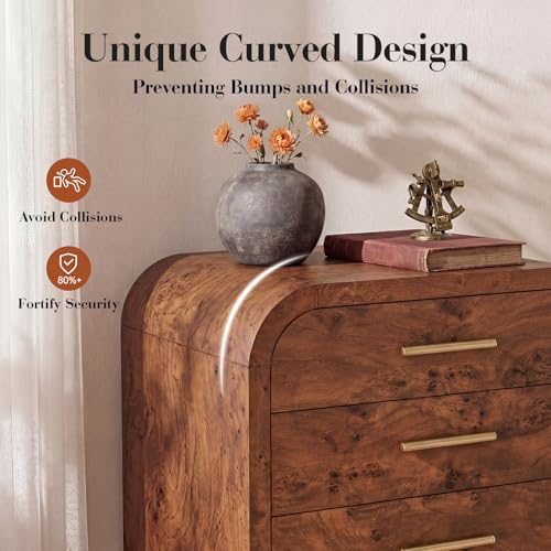 Night Stand Set of 2, 3-Drawer