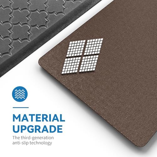Kitchen Mats for Floor, Wide Cushioned Anti Fatigue Mat, Black