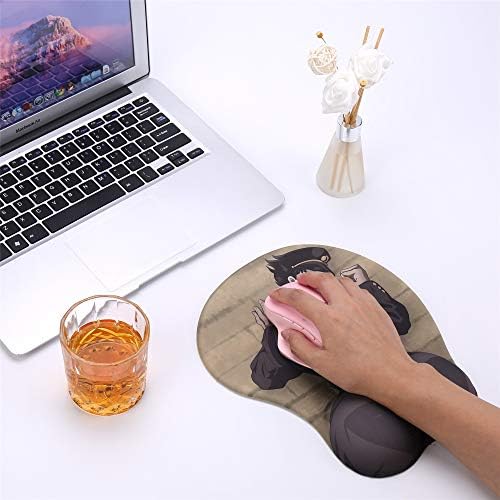PP Anime 3D Mouse Pad with Soft Wrist Rest Gaming 3D Mousepads 2Way Skin