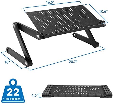Mount-It! Adjustable Keyboard & Laptop Stand for Bed, Couch, Floor