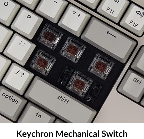 Keychron C2 Full Size Wired Mechanical Keyboard, Brown Switch, Retro