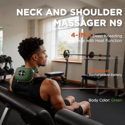 Neck Massager with Heat Cordless Neck and Shoulder Massager