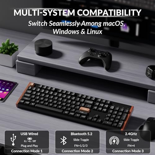 Keychron K10 HE Full-Size Hall Effect Keyboard Wireless, Rapid Trigger