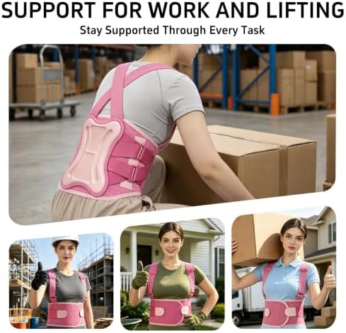 Work Back Brace for Men and Women Posture Corrector Lower Back Support