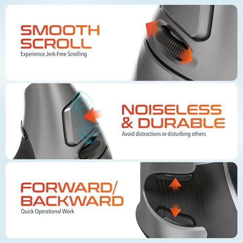 Delton S22 Vertical Wireless Mouse, Ergonomic Design, 2.4G USB Dongle