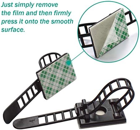 25 Pieces Desk Wire Organizer Cable Ties
